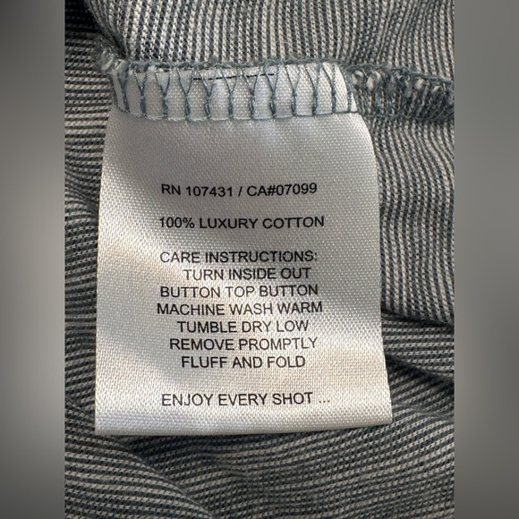 LINKSOUL Men’s 3 Button Polo Golf Short Sleeve Shirt Green Striped Size XL - Picture 4 of 7